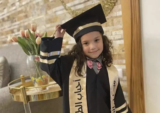 This undated image made available on Sunday Feb. 11, 2024, shows Hind. A desperate rescue attempt in Gaza by medics with the Palestinian Red Crescent has ended with the discovery of their ambulance, blackened and destroyed. Twelve days had passed since the medics set out to find a 5-year-old girl thought to be trapped in a vehicle with dead relatives. (Family Handout via AP)