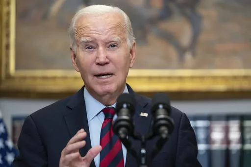 President Joe Biden speaks about student loan debt forgiveness, in the Roosevelt Room of the White House, Oct. 4, 2023, in Washington. Biden has a lot of unfinished business from his first term that he intends to continue if reelected. (AP Photo/Evan Vucci, File)