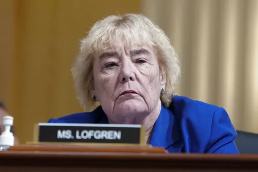 Rep. Zoe Lofgren, D-Calif., listens as the House select committee investigating the Jan. 6 attack on the U.S. Capitol holds a hearing at the Capitol in Washington, July 12, 2022. House Democrats are voting this week on changes to a 19th century law for certifying presidential elections, their strongest legislative response yet to the Jan. 6 Capitol insurrection and former President Donald Trump's efforts to overturn his 2020 election defeat. (AP Photo/Jacquelyn Martin, File)