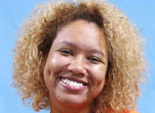 This photo provided by Cape Girardeau Police Department shows Brittany A. Wilson. Wilson has been charged with killing her boyfriend with a sword on Friday, Dec. 24, 2021. Cape Girardeau Police said Wilson was found outside the home she shared with her boyfriend Friday night with blood on her clothing, and a sword was lying in the front yard. Cape Girardeau is in southeast Missouri about 115 miles south of St. Louis. (Cape Girardeau Police Department via AP)