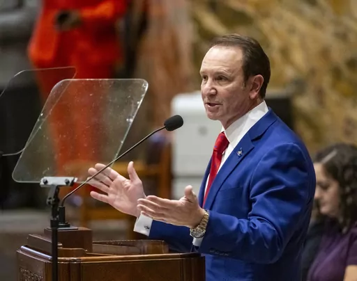 Louisiana Gov. Jeff Landry speaks during the start of the special session in the House Chamber on Jan. 15, 2024, in Baton Rouge, La. Following the extraordinary collapse of a border security deal in Congress, Gov. Landry said on Thursday, Feb. 8 that he plans to deploy Louisiana National Guard members to the United States-Mexico border in Texas — joining a growing list of Republican governors who have offered state resources. (Michael Johnson/The Advocate via AP, Pool, File)