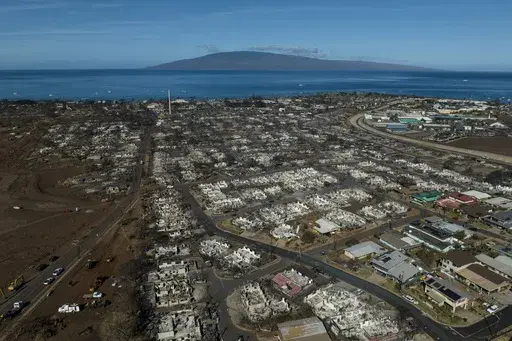 A general view shows the aftermath of a wildfire in Lahaina, Hawaii, Aug. 17, 2023. (AP Photo/Jae C. Hong, File)