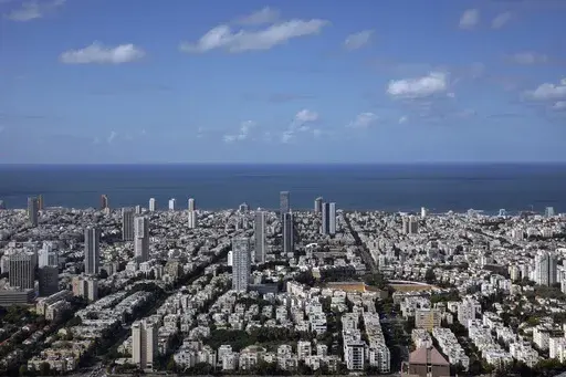 A general view shows the center of Tel Aviv, Israel, Thursday, Dec. 2, 2021. Prime Minister Benjamin Netanyahu has vowed to shut down Al Jazeera’s operations in Israel, calling it a “terror channel” that spreads incitement, after parliament passed a law clearing the way for the closure. (AP Photo/Oded Balilty, File)