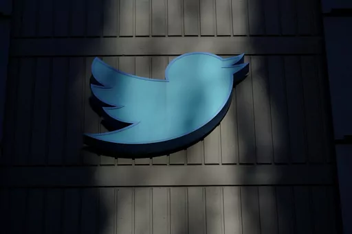 A sign at Twitter headquarters is shown in San Francisco, Friday, Nov. 18, 2022. Election falsehoods are thriving on Twitter after former President Donald Trump dug in on these claims at a CNN town hall, despite Twitter owner Elon Musk's insistence that false stolen-election claims on the platform “will be corrected.” An analysis shows the 10 most widely shared tweets promoting a “rigged election” narrative in the five days after the town hall have not been labeled or removed. (AP Photo/