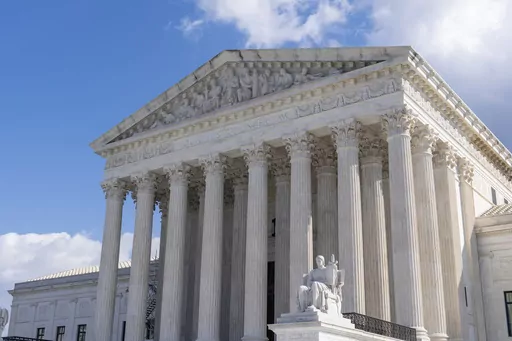 The Supreme Court is seen on Feb. 21, 2023, in Washington. The Supreme Court on Monday, April 3, declined to hear an appeal from a Louisiana death row inmate seeking a new sentencing hearing, over a dissent from the three liberal justices. (AP Photo/Alex Brandon, File)