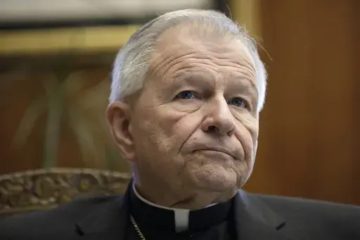 New Orleans Archbishop Gregory Aymond speaks during an interview at the archdiocese office in New Orleans, March 27, 2019. (David Grunfeld/The Advocate via AP, File)