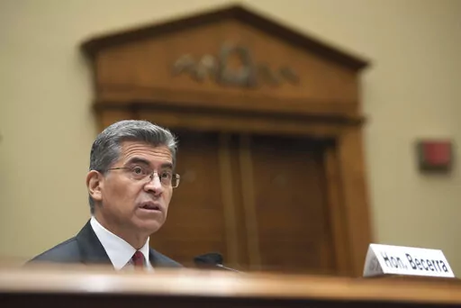 Health and Human Services Secretary Xavier Becerra testifies before a House Committee on Energy and Commerce Subcommittee on Health hearing, Wednesday, April 27, 2022, in Washington. Tennessee and South Carolina are joining five other states in extending health care coverage to women with low-to-modest incomes for a full year after childbirth.  Becerra announced the expansion of Medicaid and the Children’s Health Insurance Program on Friday, May 6.(AP Photo/Kevin Wolf, File)
