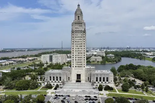 The Louisiana state Capitol stands on April 4, 2023, in Baton Rouge, La. (AP Photo/Stephen Smith, File)