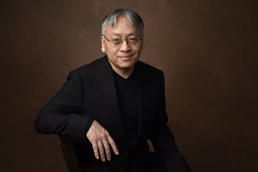 Kazuo Ishiguro poses for a portrait at the 95th Academy Awards Nominees Luncheon in Beverly Hills, Calif., on Feb. 13, 2023. Publisher Alfred A. Knopf announced Thursday that Ishiguro's “The Summer We Crossed Europe in the Rain,” a collection of lyrics written for the million-selling jazz singer Stacey Kent, will be released on March 5. (AP Photo/Chris Pizzello, File)