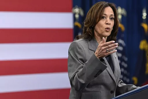 Vice President Kamala Harris delivers a speech on healthcare at an event in Raleigh, N.C., March 26, 2024. U.S. federal agencies must show their artificial intelligence tools aren’t harming the public, or stop using them, under new rules unveiled by the White House on Thursday. Vice President Kamala Harris said government agencies that use AI tools will be required to verify that those tools do not endanger the rights and safety of the American people. (AP Photo/Matt Kelley, File)