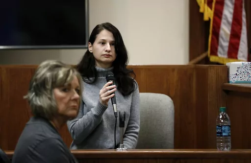 Gypsy Rose Blanchard takes the stand during the trial of her ex-boyfriend Nicholas Godejohn, Nov. 15, 2018, in Springfield, Mo. Blanchard, the Missouri woman who admitted to convincing her online boyfriend to kill her abusive mother after being forced to pretend for years she was suffering from leukemia, muscular dystrophy and other serious illnesses, said she has found a way to forgive her mother — and herself. But it has been a long journey from years of abuse and the darkest parts of her li