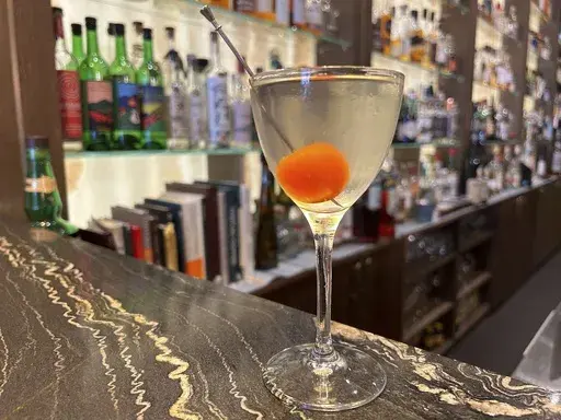 This undated image shows a tomato bamboo cocktail from Amaro bar in London. Traditionally a lower strength drink made with sherry and two types of vermouth, this recipe switches a vermouth for a mezcal, retaining the dry taste but adding a smoky herbal touch. (AP Photo/Louise Dixon)