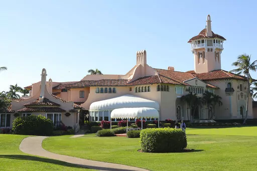President Donald Trump's Mar-a-Lago estate is seen in Palm Beach, Fla., April 18, 2018. The Justice Department is appealing a judge’s decision to name an independent arbiter to review records seized by the FBI from former President Donald Trump’s Florida home. (AP Photo/Pablo Martinez Monsivais, File)
