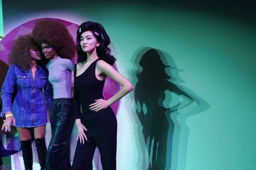 Models are seen during rehearsal ahead to The Blonds presentation during Fashion Week, Wednesday, Feb. 15, 2023, in New York. (AP Photo/Mary Altaffer)