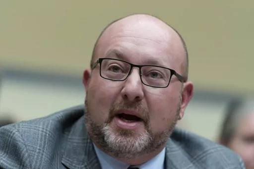 Alex Bosco, founder and Inventor of the Stabilizing Brace, testifies during a House Judiciary Subcommittee on Crime and Federal Government Surveillance and the House Oversight Subcommittee on Economic Growth, Energy Policy, and Regulatory Affairs joint hearing on Capitol Hill in Washington, March 23, 2023. Arguments over the Biden administration's regulations that restrict the use of stabilizing braces for handguns are starting Thursday, June 29, at a federal appeals court in New Orleans. (AP Ph